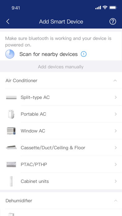 Carrier Air Conditioner Screenshot
