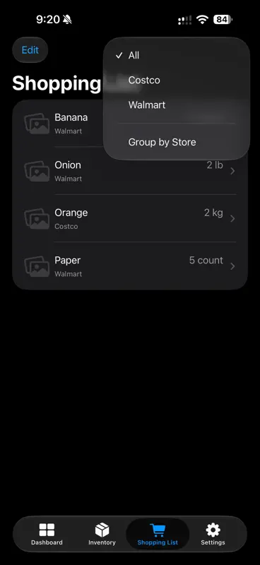 Home Inventory & Shopping List screenshot 5 of 8