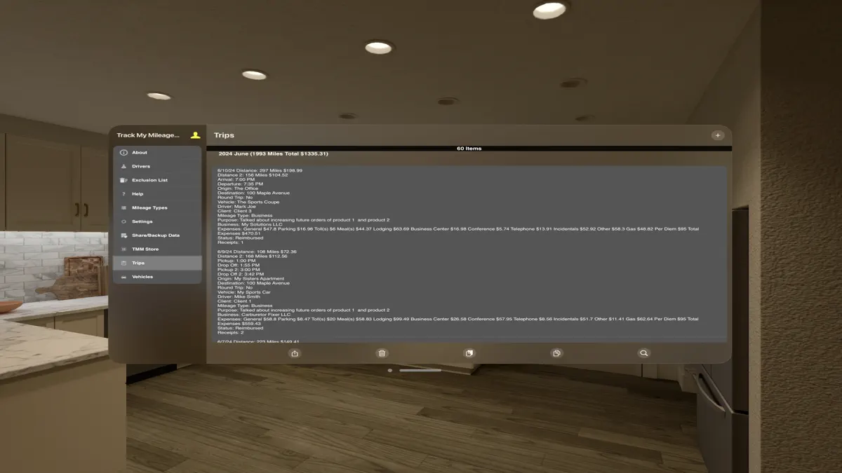 Track My Mileage Unlimited screenshot 1