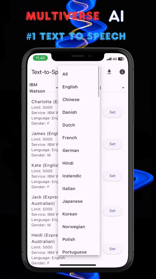 #3. Multiverse Ai - Text to speech (iOS) 由: Devita Ika Lestari