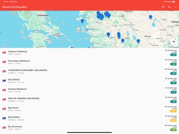 Last Earthquakes iPad screenshot 4