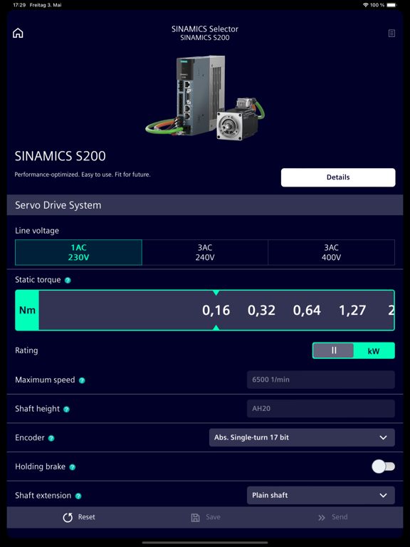 Screenshot #6 pour SINAMICS SELECTOR