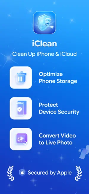 iClean: Phone Security&Cleaner iPhone screenshot 1