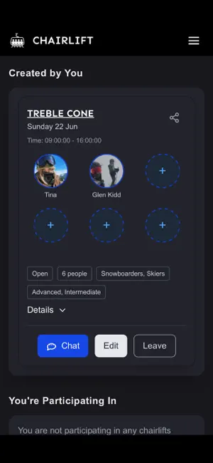 Chairlift App screenshot 4
