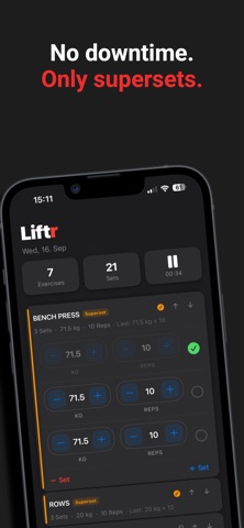 Workout Log & Tracker – Liftr Screenshot 9 of 10
