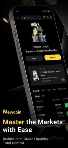 NewCoin: Trade BTC & Crypto iPhone screenshot