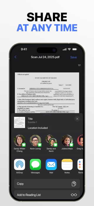 PDF Scanner: Reader, Converter Screenshot 5 of 5