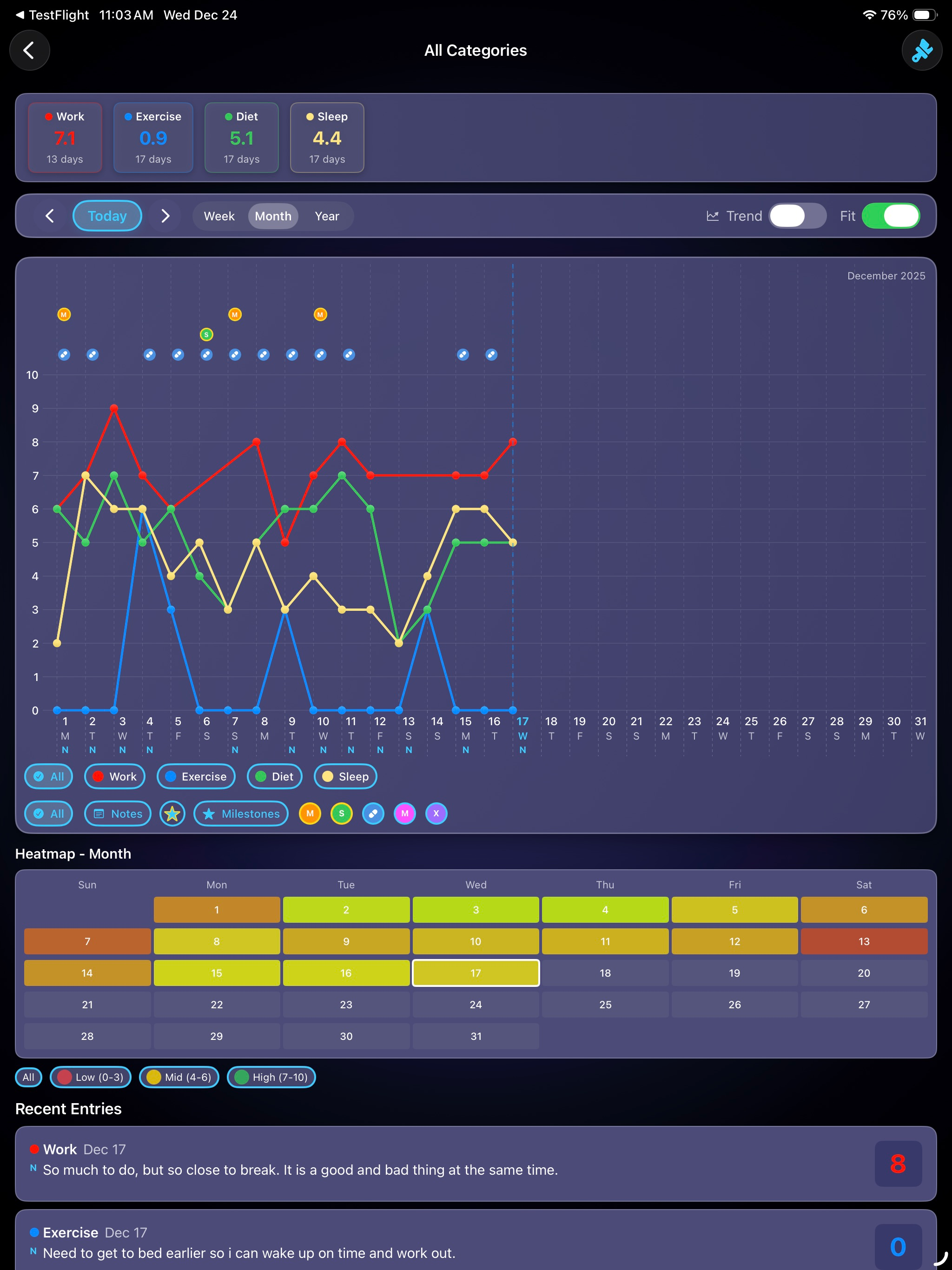 LikertLogger screenshot 7