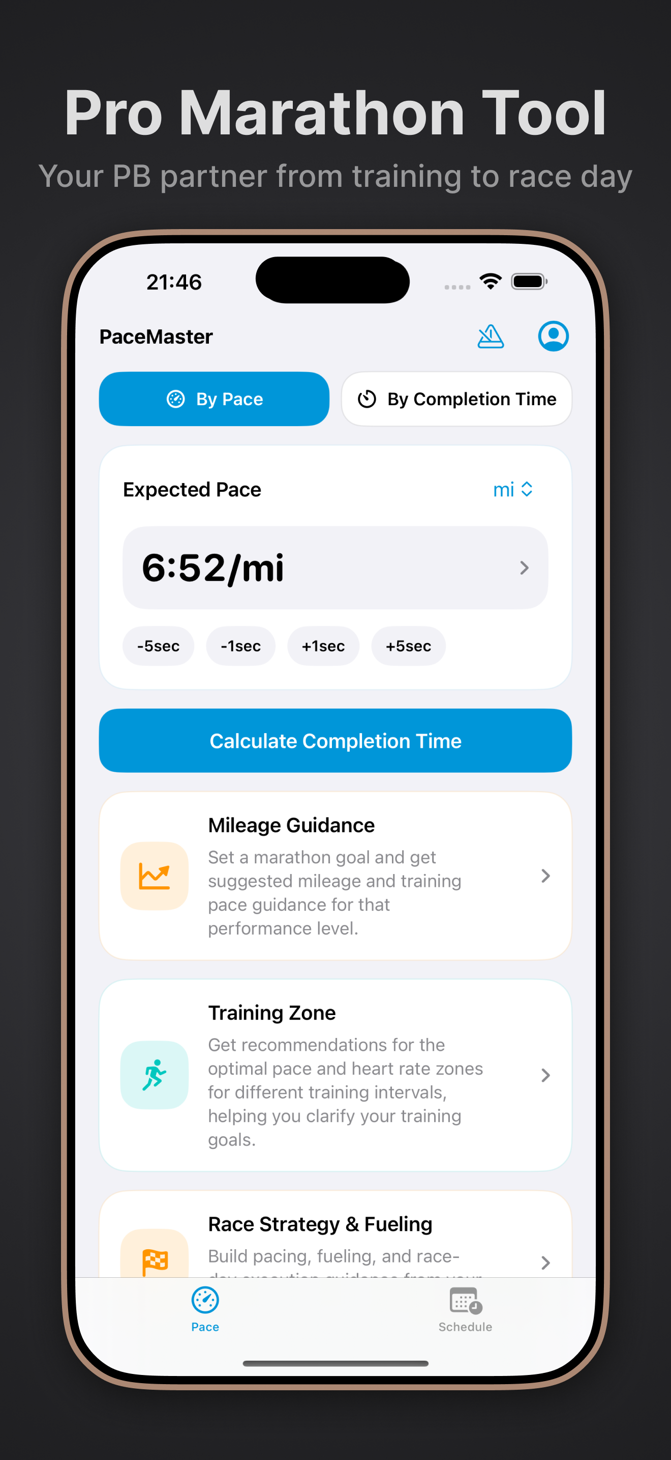 PaceMaster: Marathon Trainer