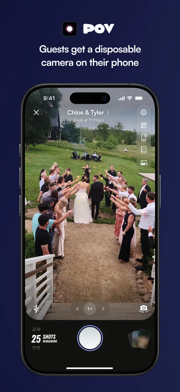 POV – Disposable Camera Events iOS app screenshot showing feature 2