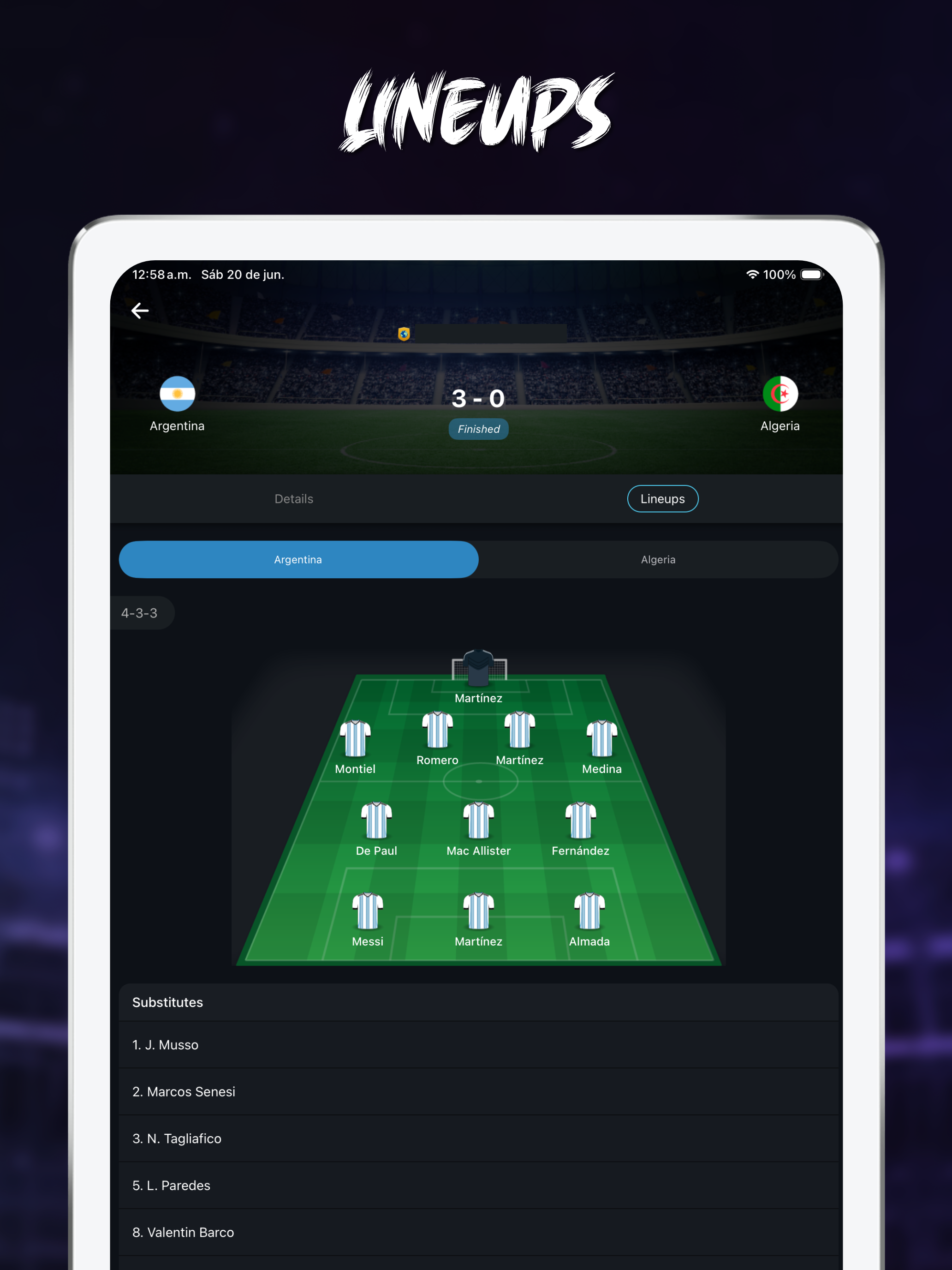 Hattrick Scores: Live Soccer screenshot 8