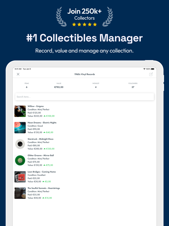 Screenshot #4 pour Mint: Collectibles Tracker