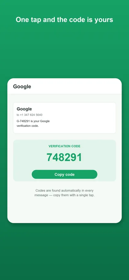 Screenshot 3 von 6 zu Temp Number | Receive SMS