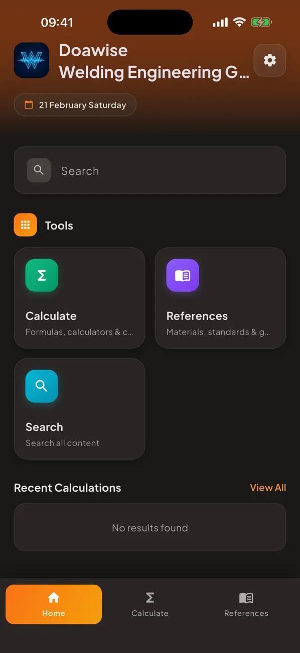 #1. Welding Eng. Guide (iOS) Ved: CANER YAVUZ