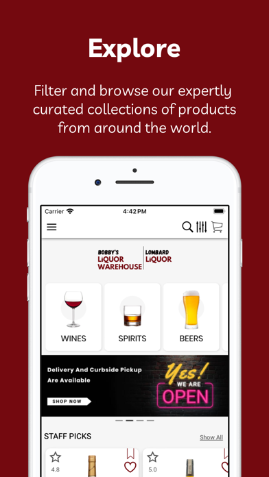 Bobby's Liquor Warehouse app screenshot