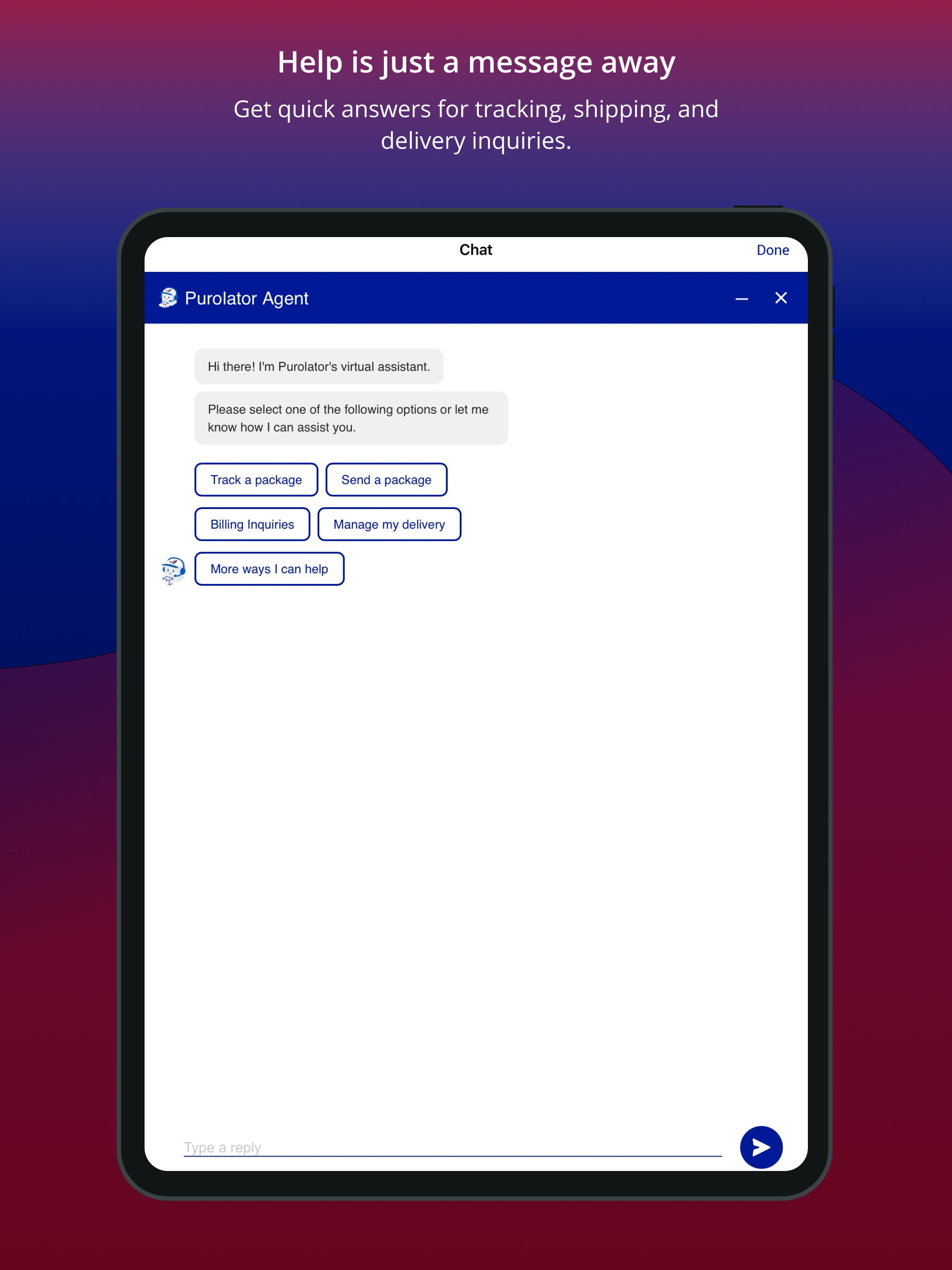Purolator screenshot 7