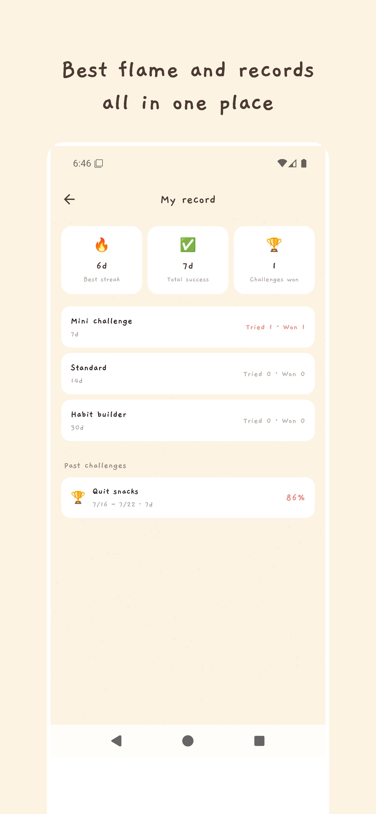 Screenshot 5 of Quit Flour - Challenge Tracker
