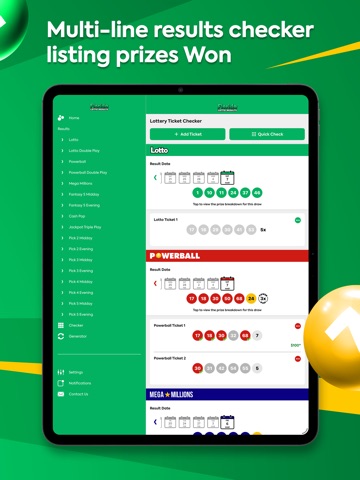 Florida Lotto Results iPad screenshot