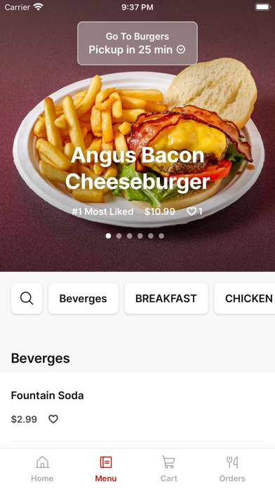 Go To Burgers iPhone screenshot 2 - Food & Drink app