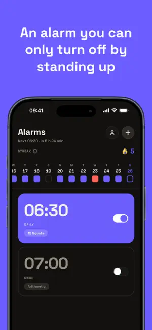 Gedup: Push Up Alarm Clock screenshot 1