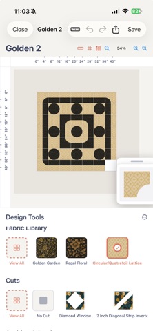 Quiltler 3 – Quilt Design iPhone screenshot