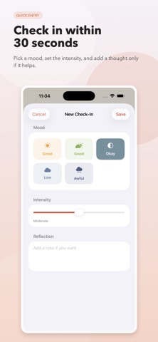 Private Daily: Mood Journal Screenshot 2 of 6