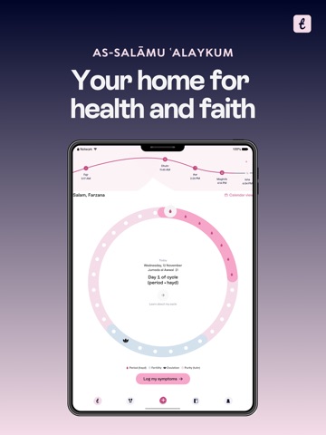 Taahirah Muslim Women's Health iPad screenshot