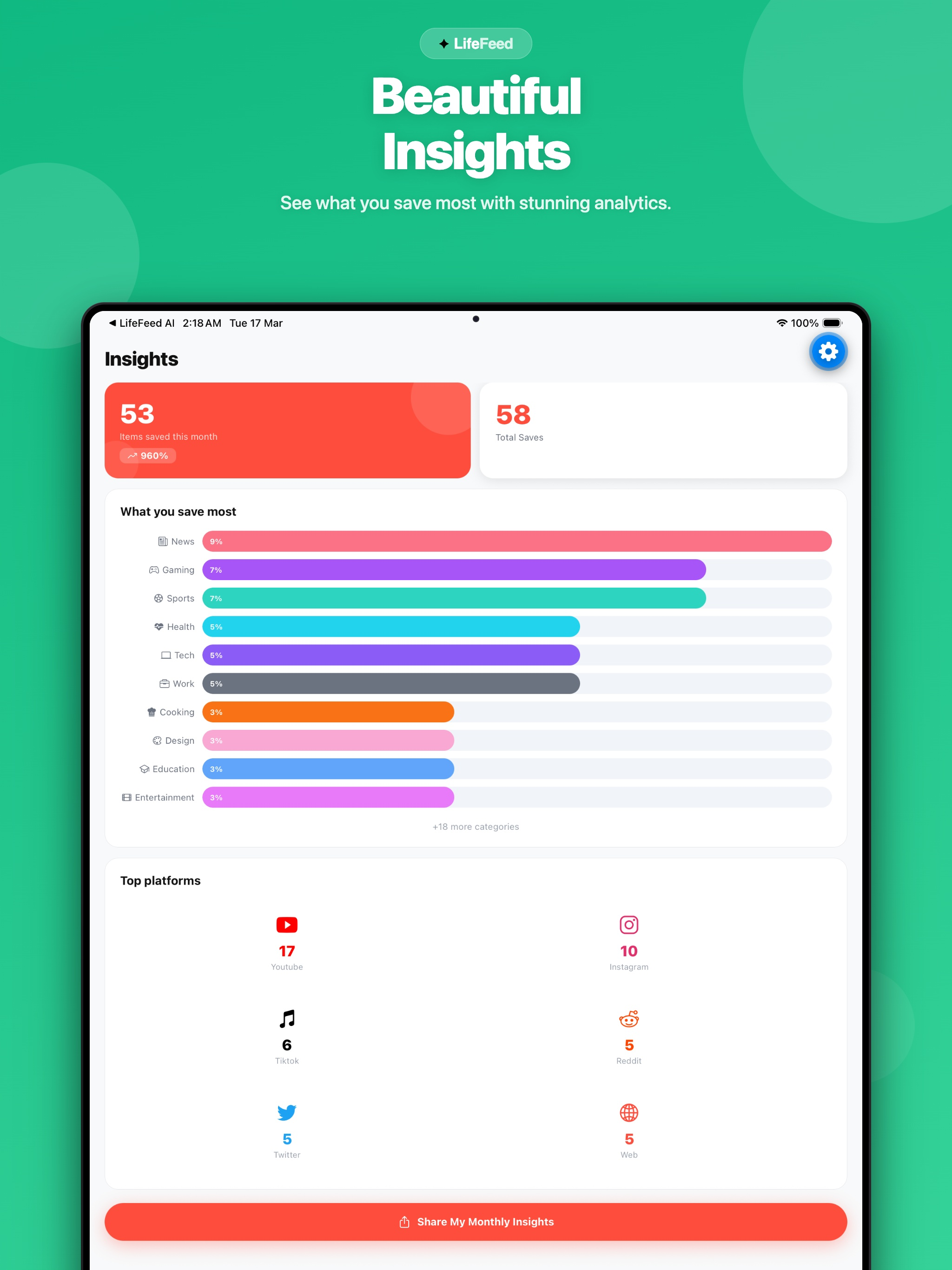 LifeFeed AI - Smart Bookmarks screenshot 13