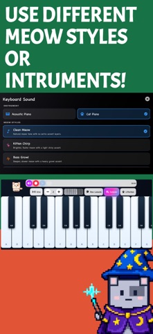 Cat Piano & Sampler - Meowano iPhone screenshot