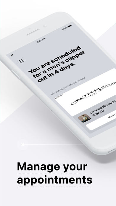 Crowned Hair Studio iPhone screenshot 2 - Lifestyle app