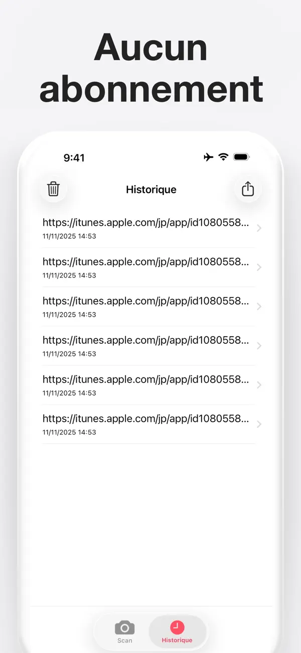 Screenshot #3 pour Lecteur QR Code - Scanner app