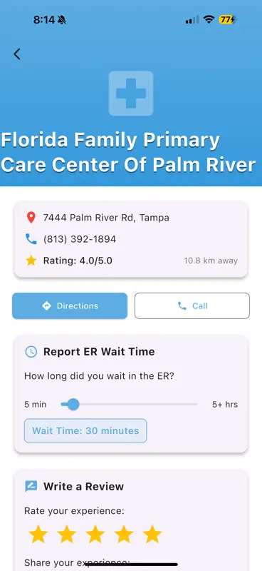 ER Wait Time - Emergency Wait screenshot 5 of 5