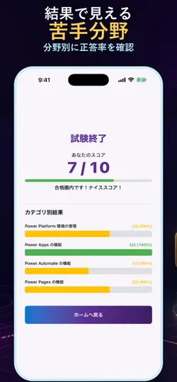 Скриншот PL-900模試 на iPhone 4