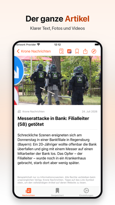Austrian News · Österreich iPhone screenshot