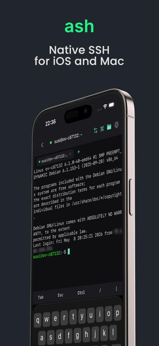 Ash — SSH Client Screenshot 1 of 5