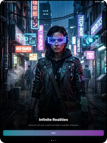Alternate Universe You AI iPad screenshot