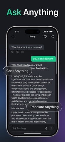 AI Chat Bot  ◎ No Filter GPT iPhone screenshot 4 — productivity app by AppYogi Software Pvt. Ltd.