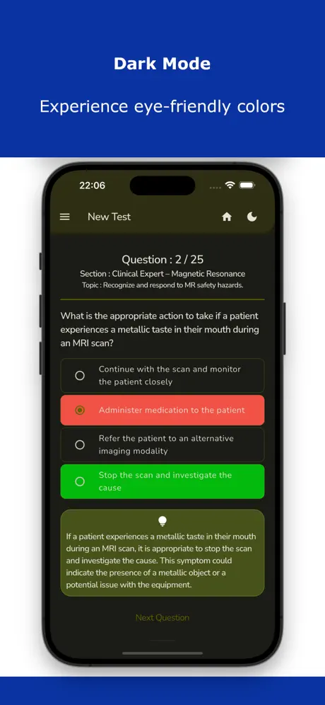 Medical Radiation Exam Test Screenshot 4