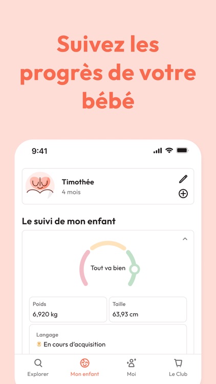 Malo | Suivi évolution bébé