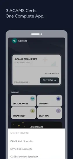 ACAMS AML Prep: With AI iPhone Screenshot 2