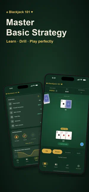 Blackjack 101 - Strategy screenshot 1