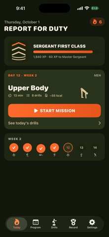 Rank Up: Military Calisthenics screenshot 2