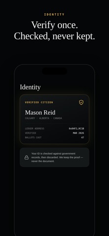 Represent Vote screenshot