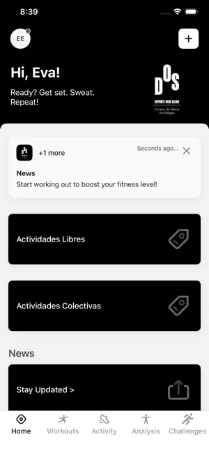 DOS DEPORTE APP screenshot 2