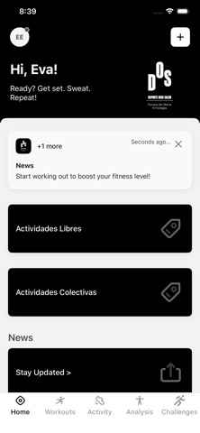 DOS DEPORTE APP screenshot
