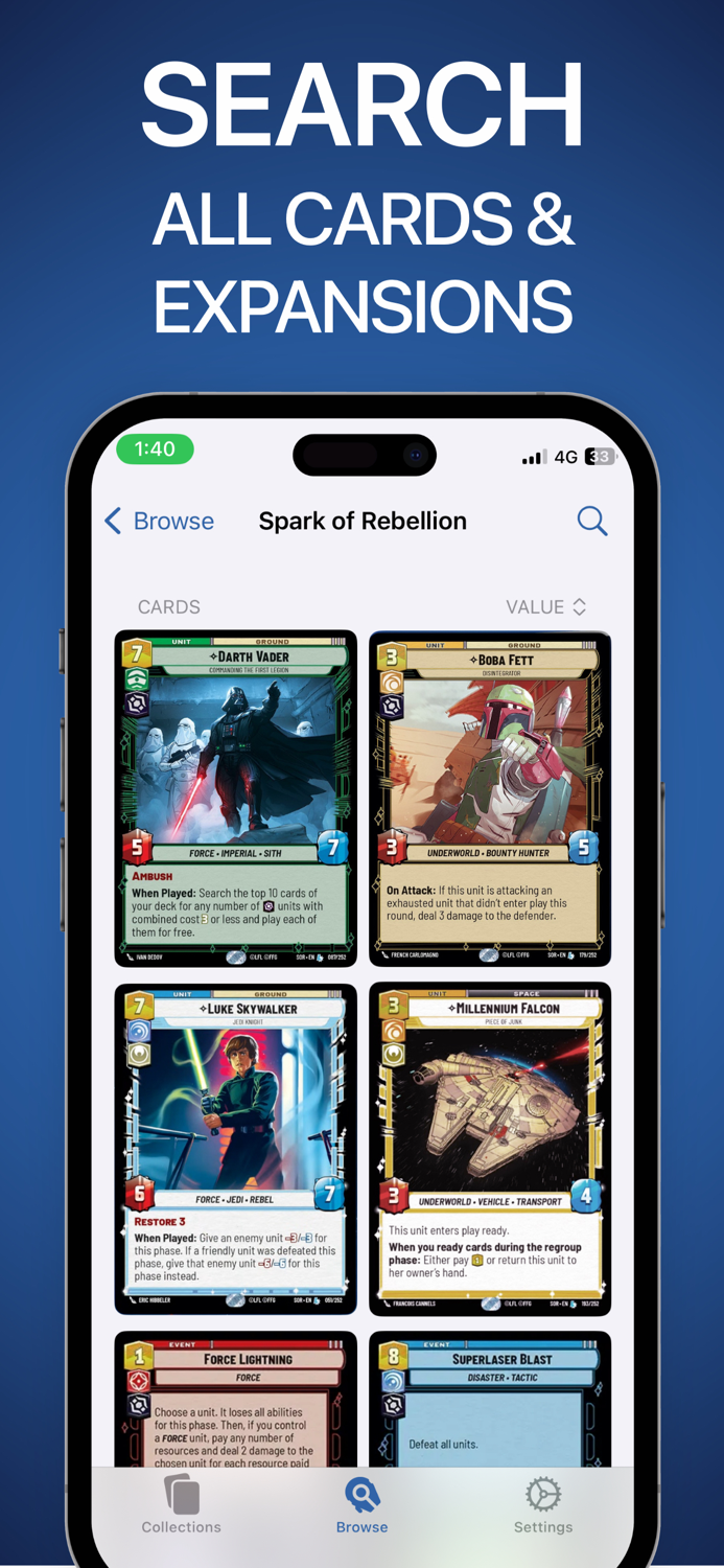 Scannr for Star Wars Unlimited