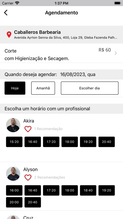 Barbearia Caballeros Screenshot
