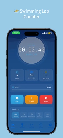 Swimming Lap Counter & Tracker Screenshot 2 of 5