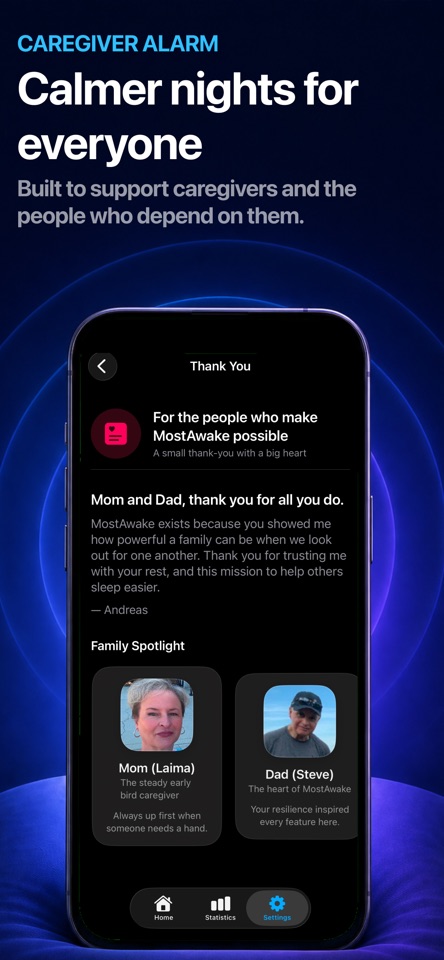 MostAwake: Caregiver Alarm screenshot 5