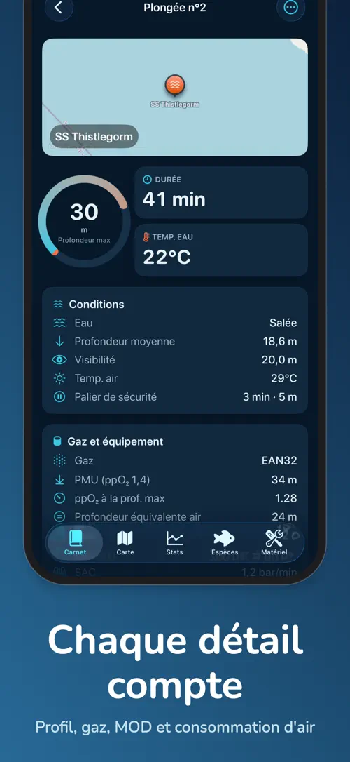 Bottomtime sur iPhone : capture d’écran 5 sur 8